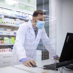 Pharmacie configurant son agenda en ligne